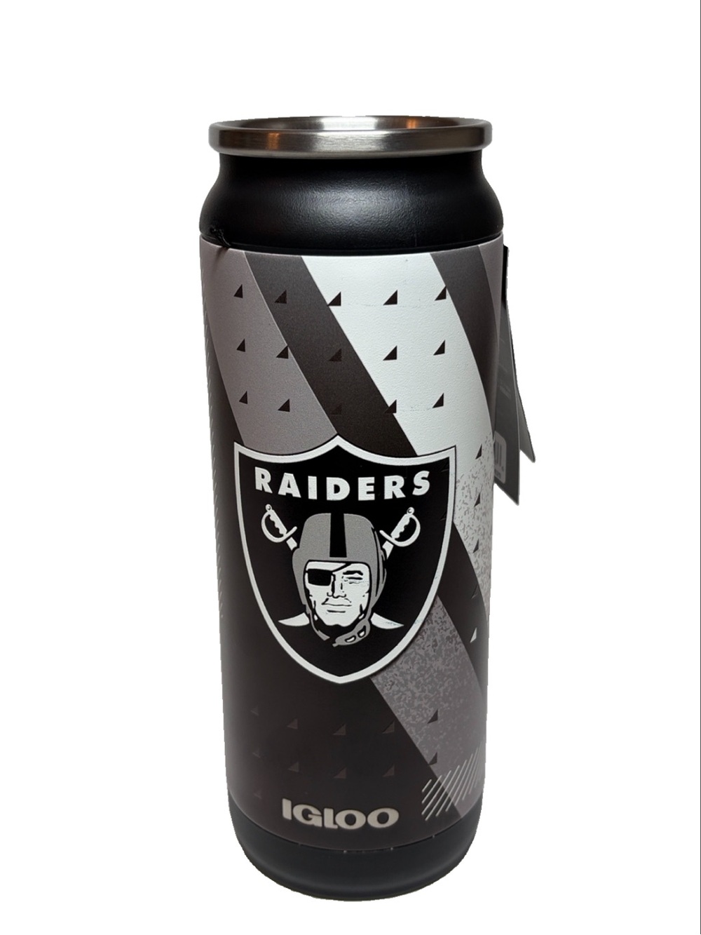 Las Vegas Raiders Tumbler 16 oz NFL Stainless Steel Igloo Cooler Can NWT